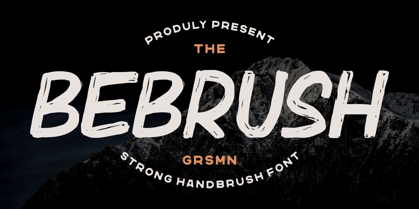 Bebrush Font preview